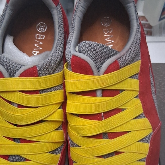 bernie mev. Red and Yellow Women's Sneakers - Picture 5 of 5